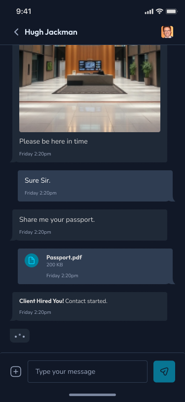 In-App Chat Support