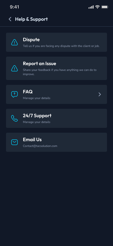 Help & Assistance